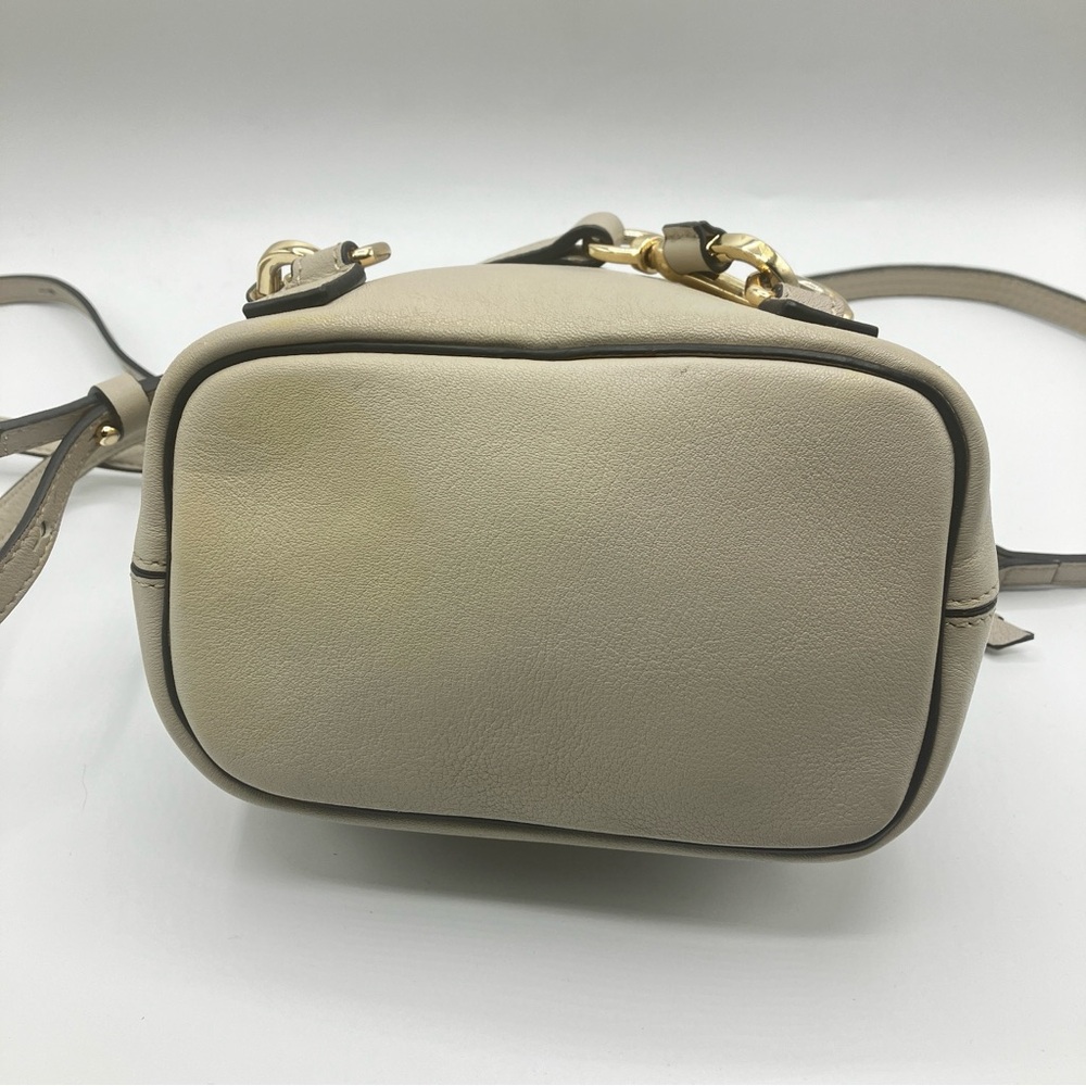 Chloé Grey Leather & Suede Mini Faye Backpack - Picture 13 of 16